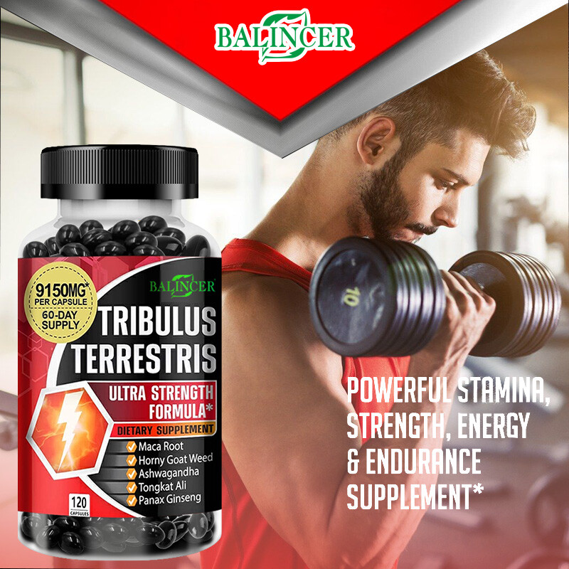 Tribulus Terrestris Extract Natural Testosteron Booster 60/120 Capsules