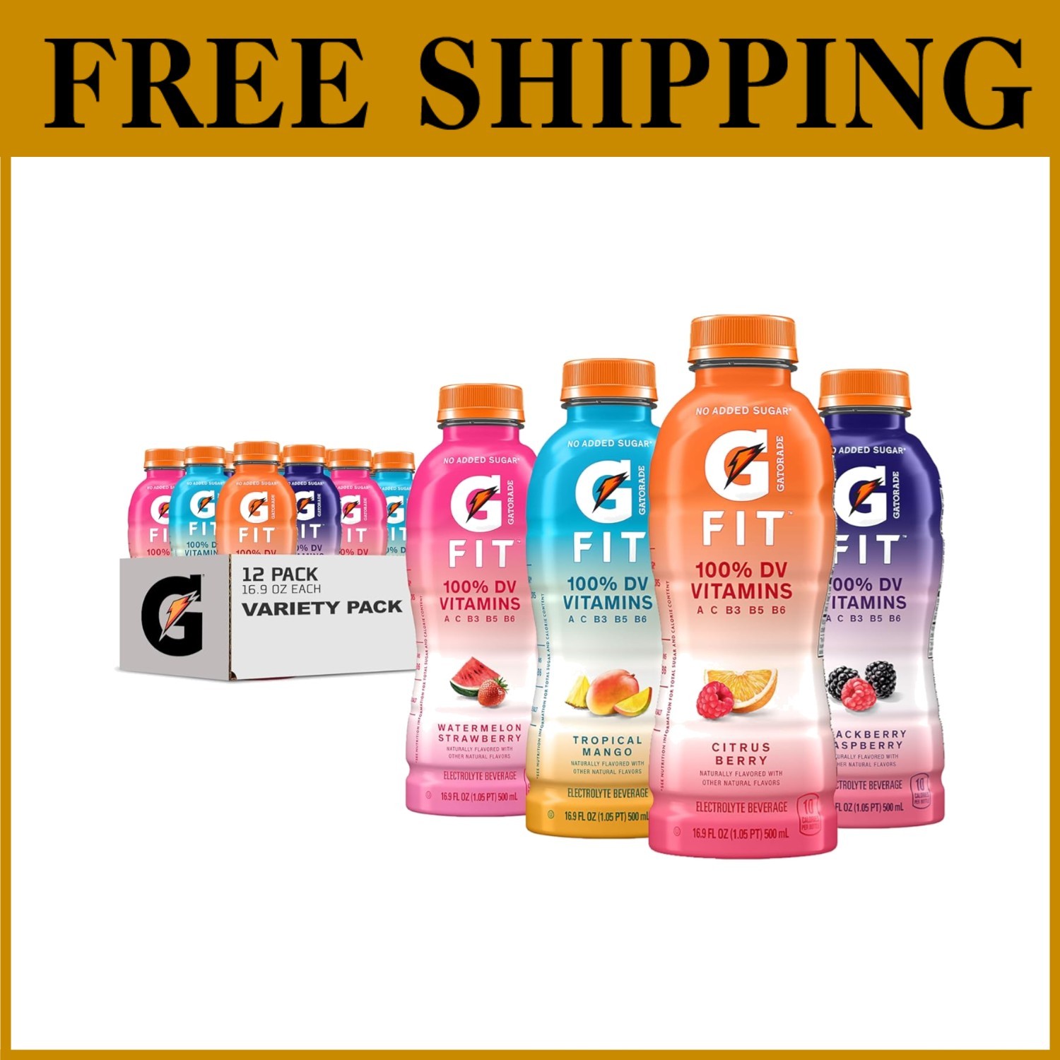 Fit Electrolyte Beverage 16.9oz 12-Pack-`~-