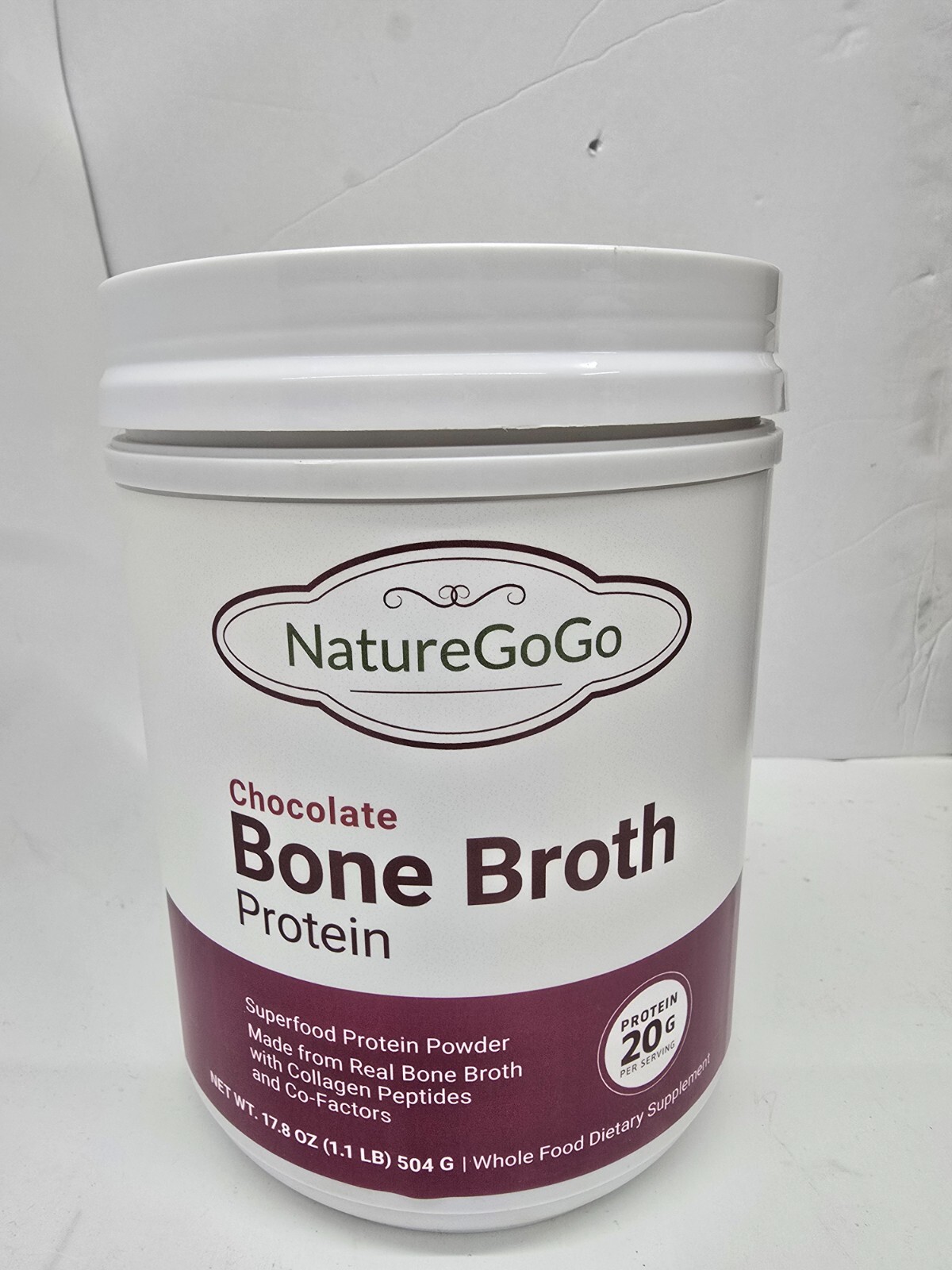 Naturegogo Organic Plant Protein Vanilla 16.9 oz (EXP:12/2026)