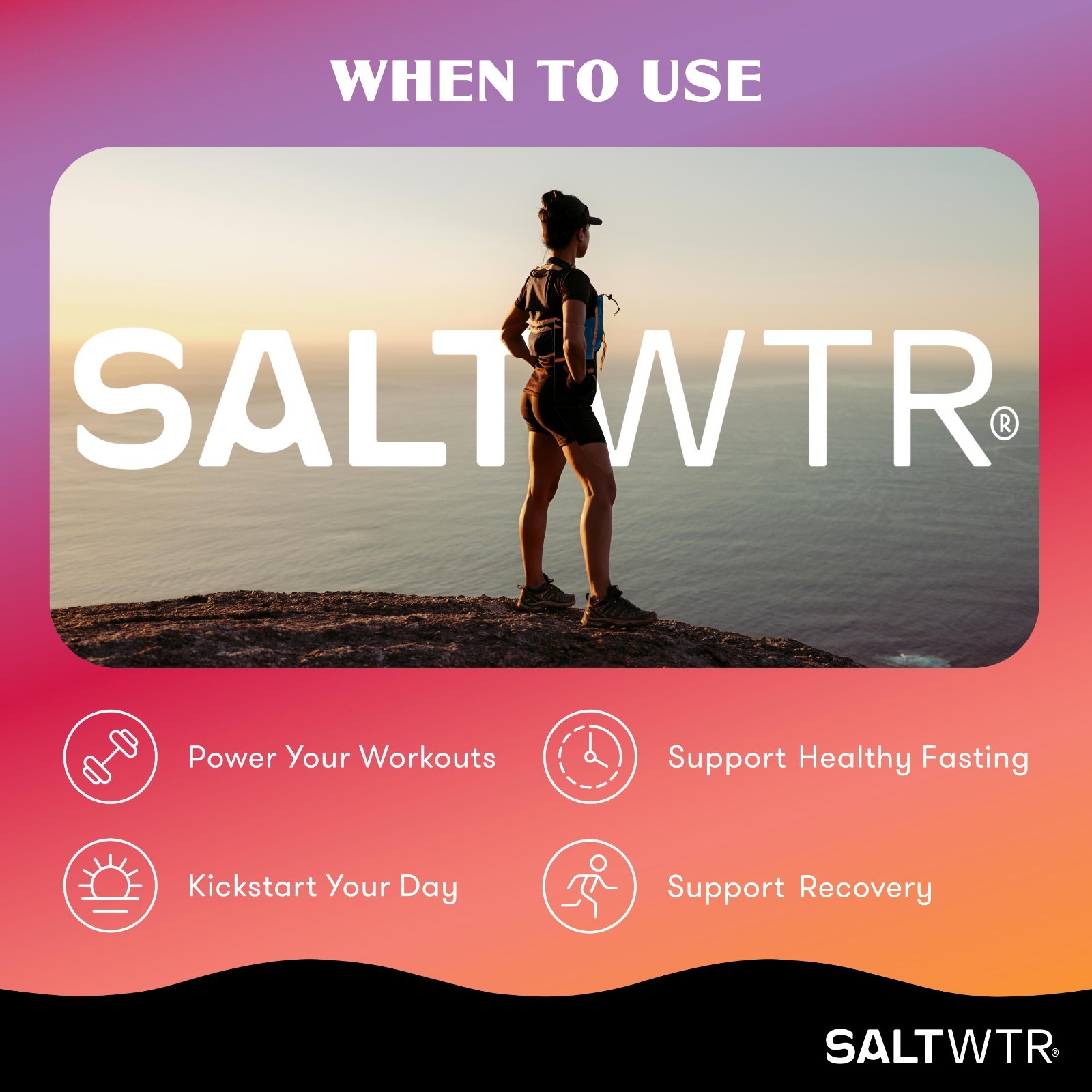 New SaltWTR Functional Daily Electrolyte Hydration Drink Immunity – 30 Pack