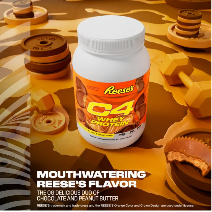 C4 Whey Protein Powder Reese’s Peanut Butter Cup 25g 18 Servings
