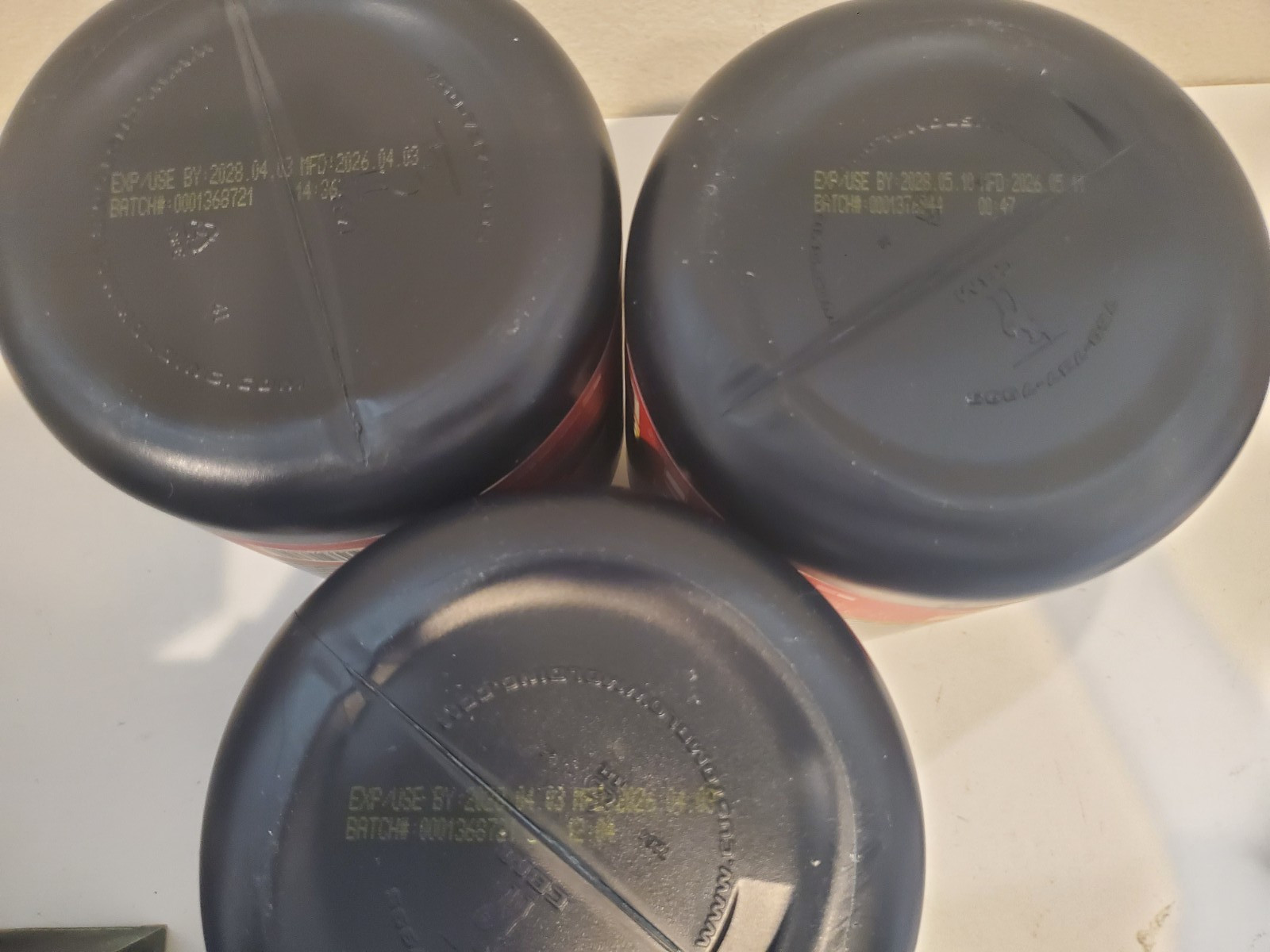 Lot of 3 x 24 oz Optimum Nutrition 100% Whey Protein, Strawberry, Exp 4/28