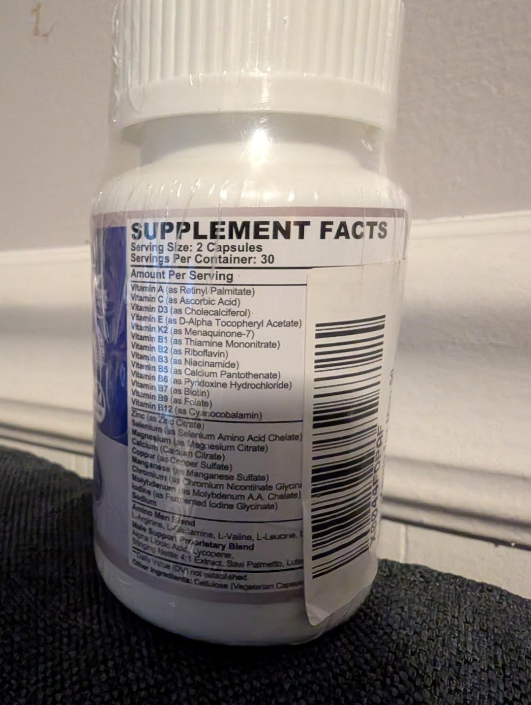 Lulupaxton Multivitamin for Men 50+/ Amino Acid men Blend 400mg. 60 caps. 03/26