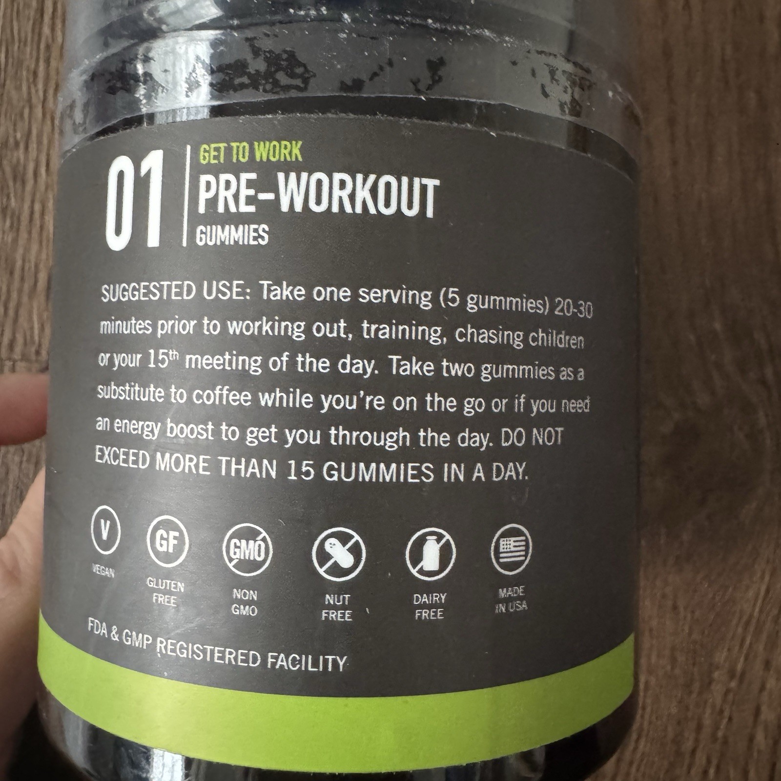 Axo Nutrition, Pre-Workout Energy Gummies, Watermelon Flavor, 75 Gummies