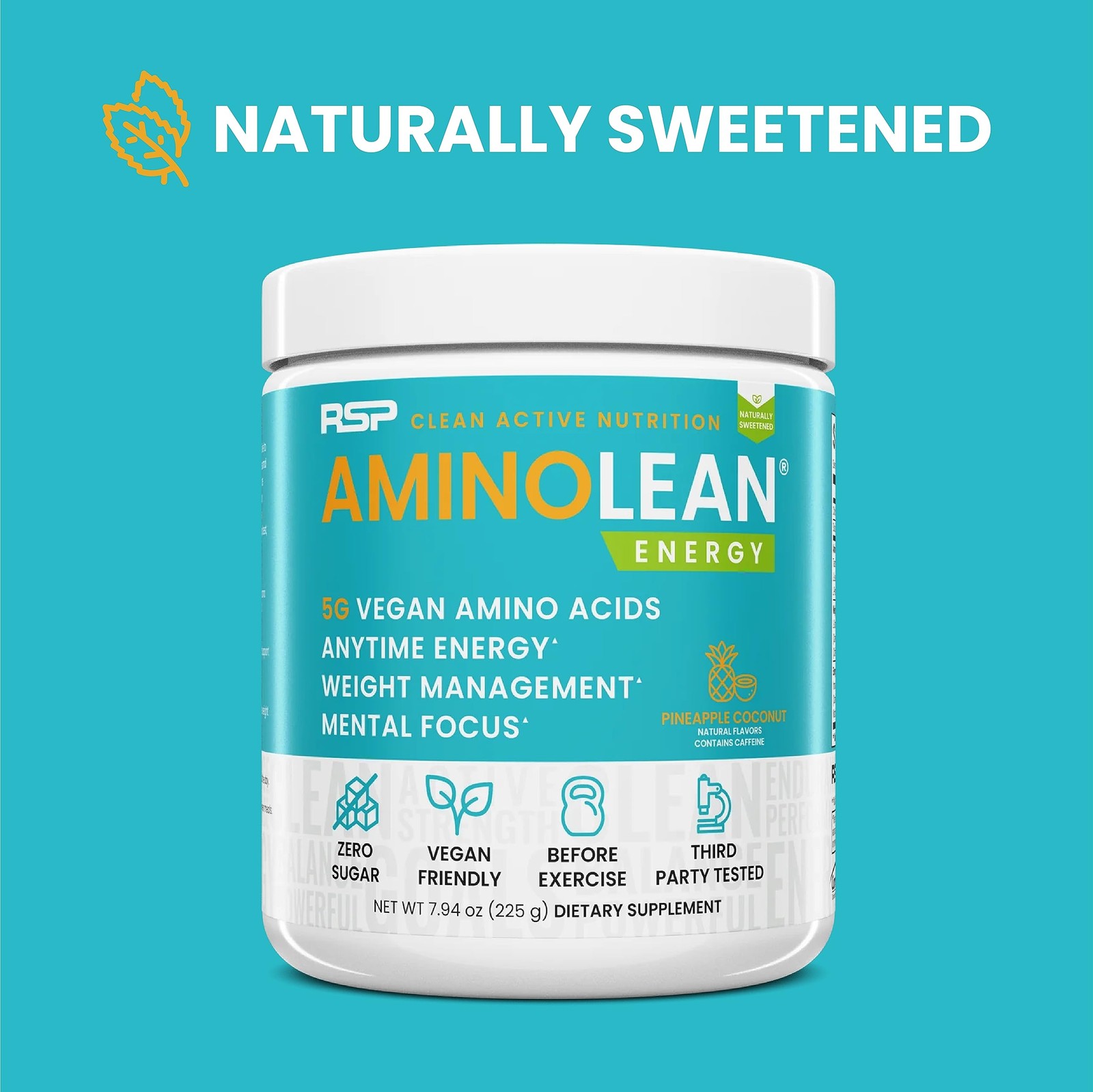 RSP Vegan AminoLean – All-in-One Natural Pre Workout, Amino Energy, Weight Ma…