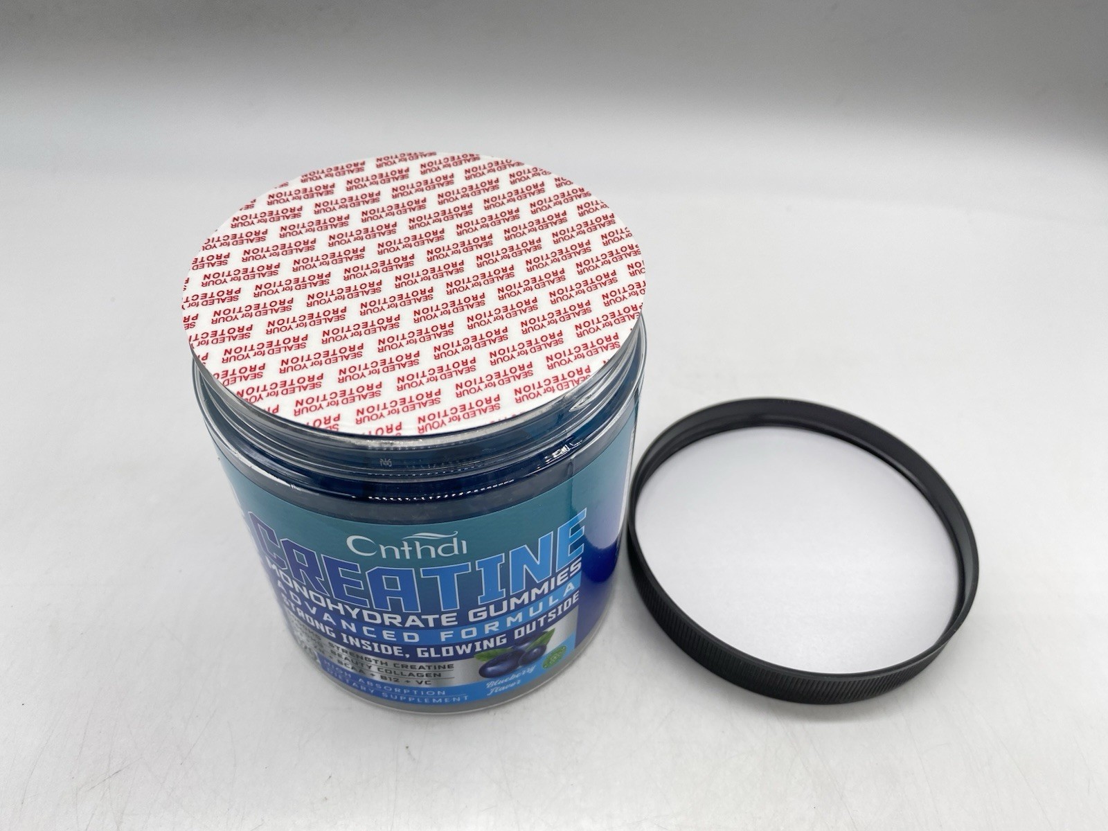Cnthdi Creatine Monohydrate Gummies Blueberry Gluten-Free Soy-Free 6000mg 120 Ct