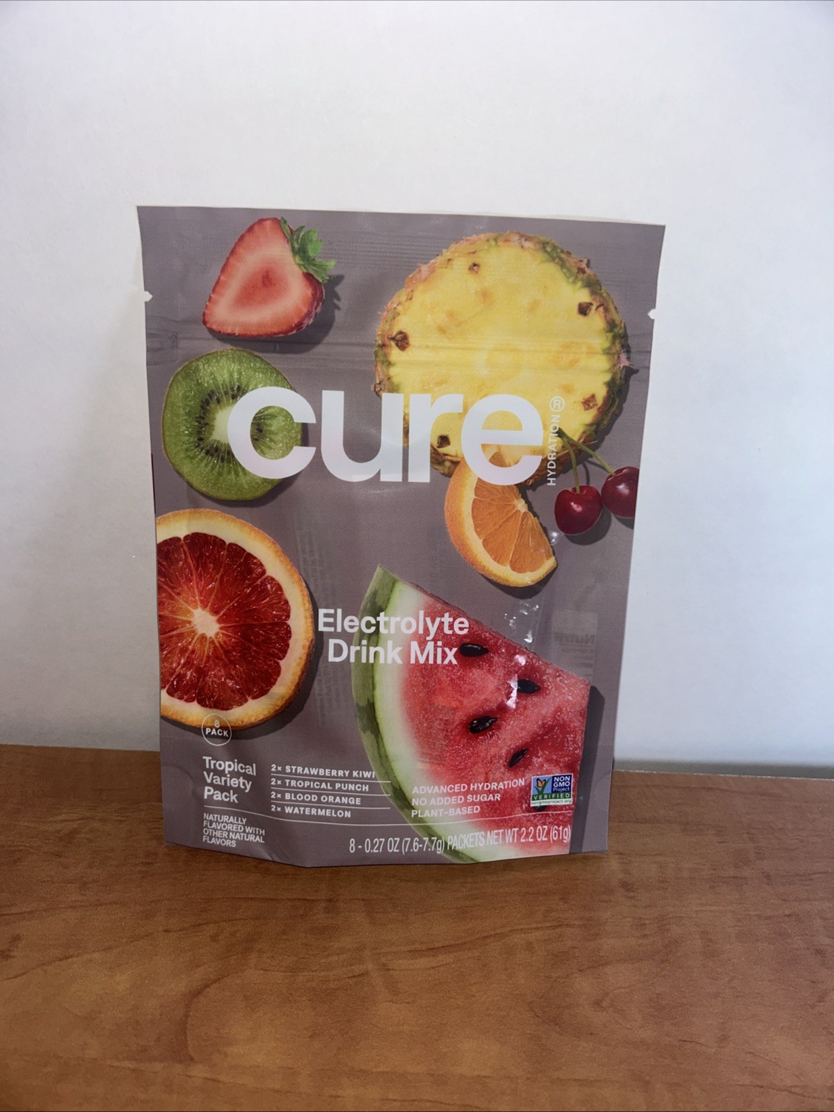 cure Electrolyte Drink Mix | Tropical Variety | 8 Pack 2.2oz