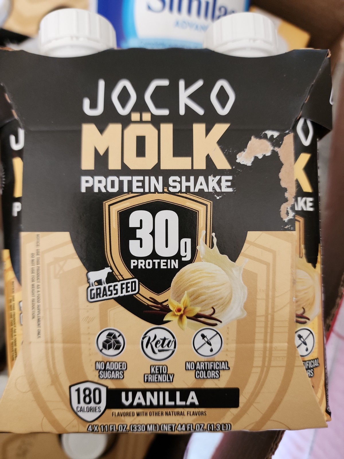 Jocko Fuel Protein Shake, Vanilla, 11oz, 12 Count, 30g Protein Bb07/2027