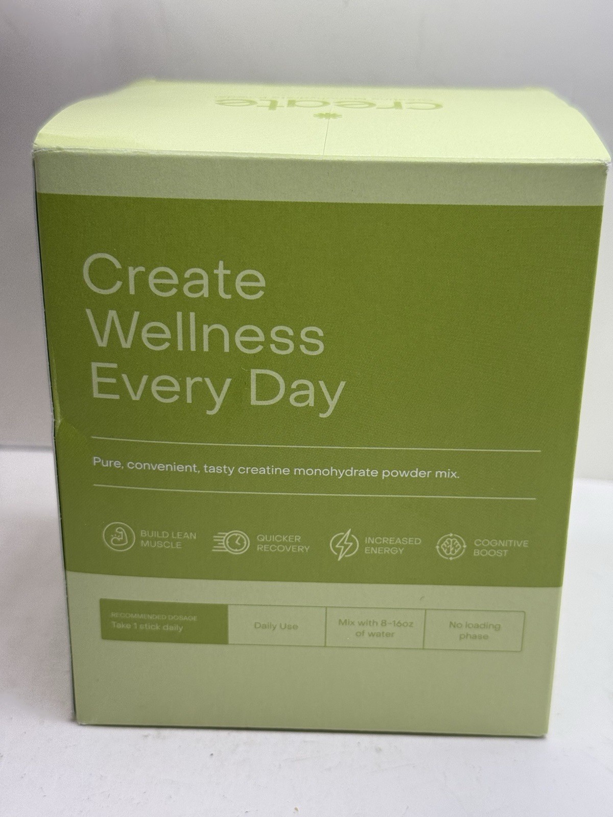 Create Creatine Monohydrate Powder Lemon Lime Dietary Supplement 30 sticks – New