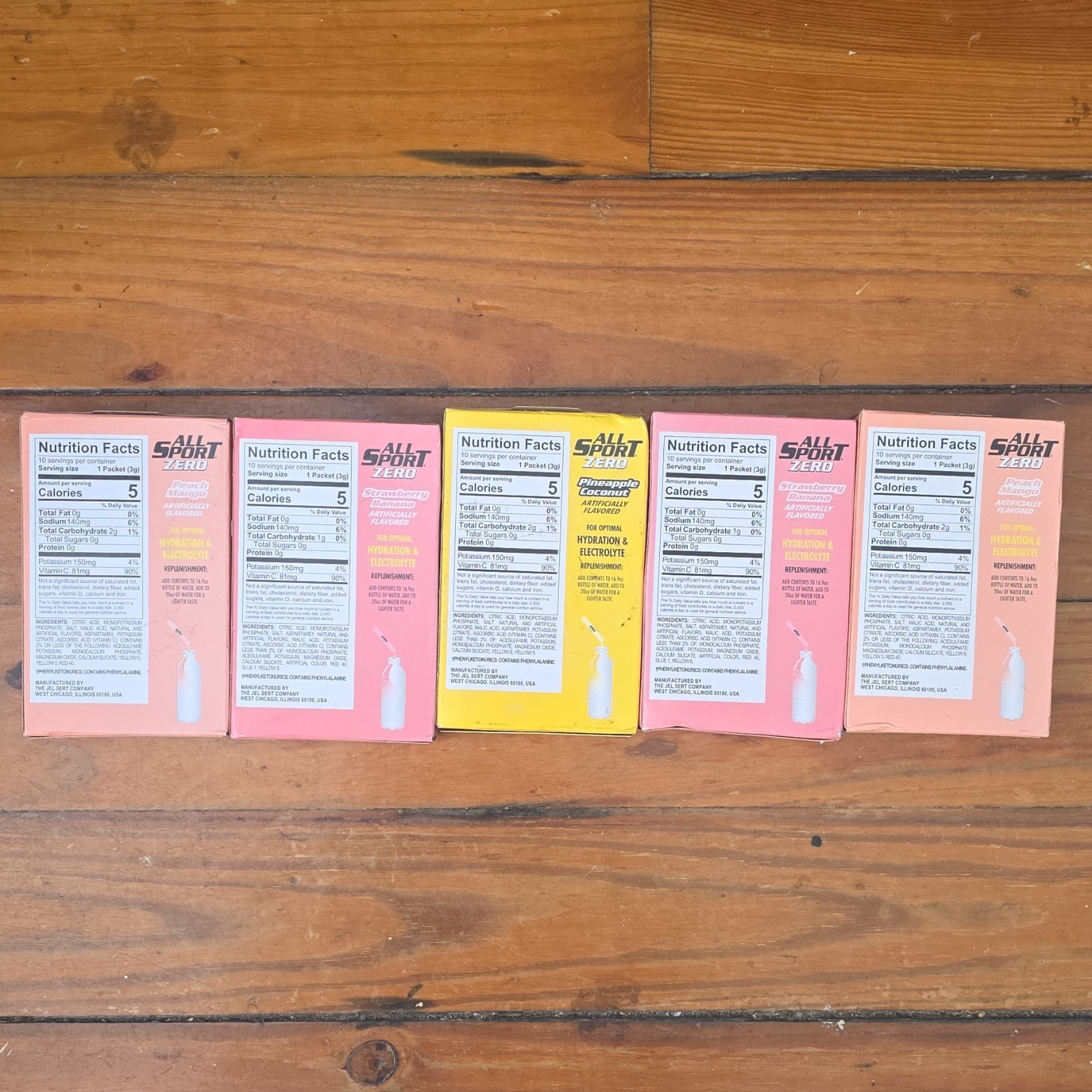 All Sport Zero Electrolyte Powder Drink Mix Low Calorie Zero Sugar Variety Pack