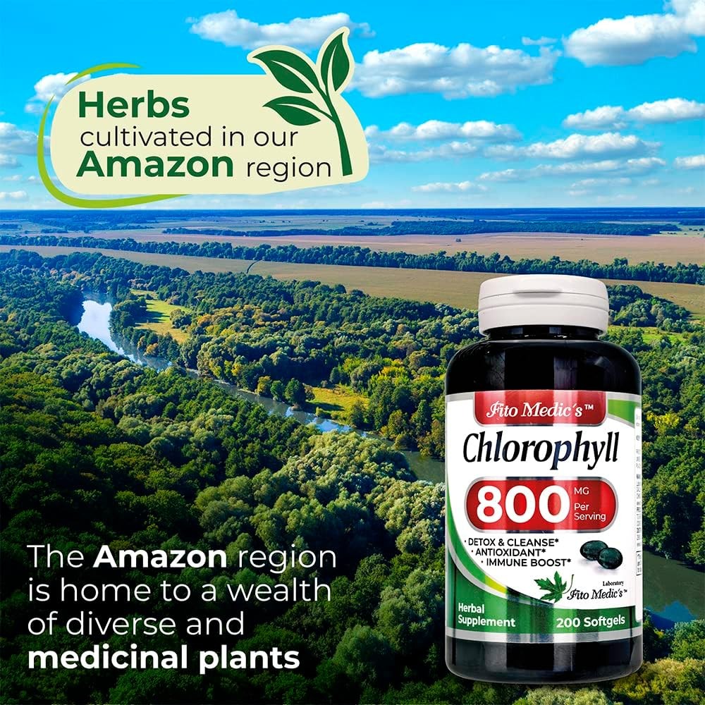 FITO MEDIC’S Lab – Chlorophyll – Pure – 800 mg per Serving- 200 Softgels -…