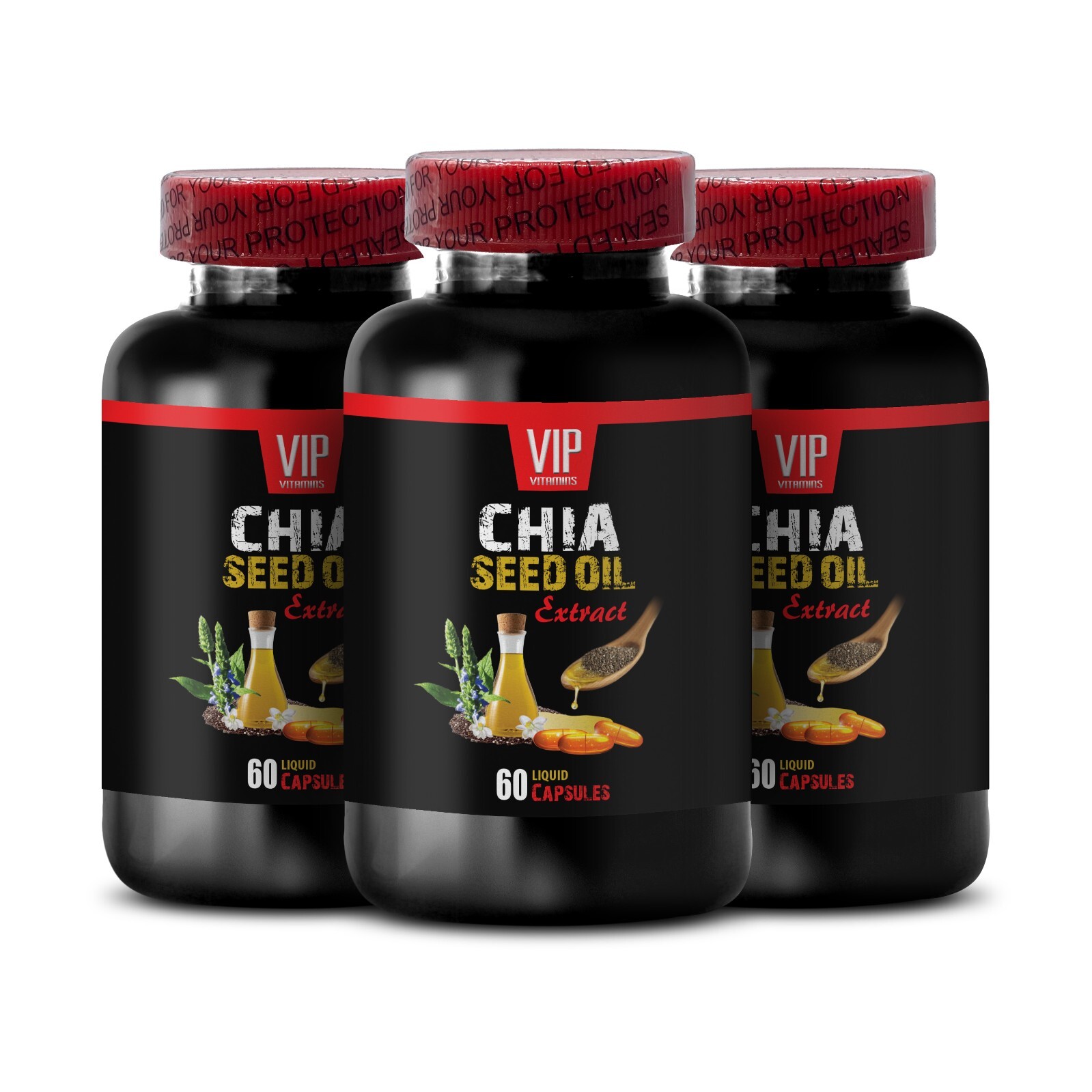 chia seeds organic – CHIA SEED OIL – omega-3 fatty acids 3 Bottles