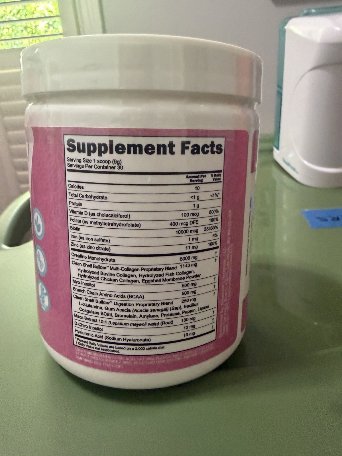 Clean Nutra Creatine Monohydrate Powder 5000mg Women BCAAs Collagen Fitness