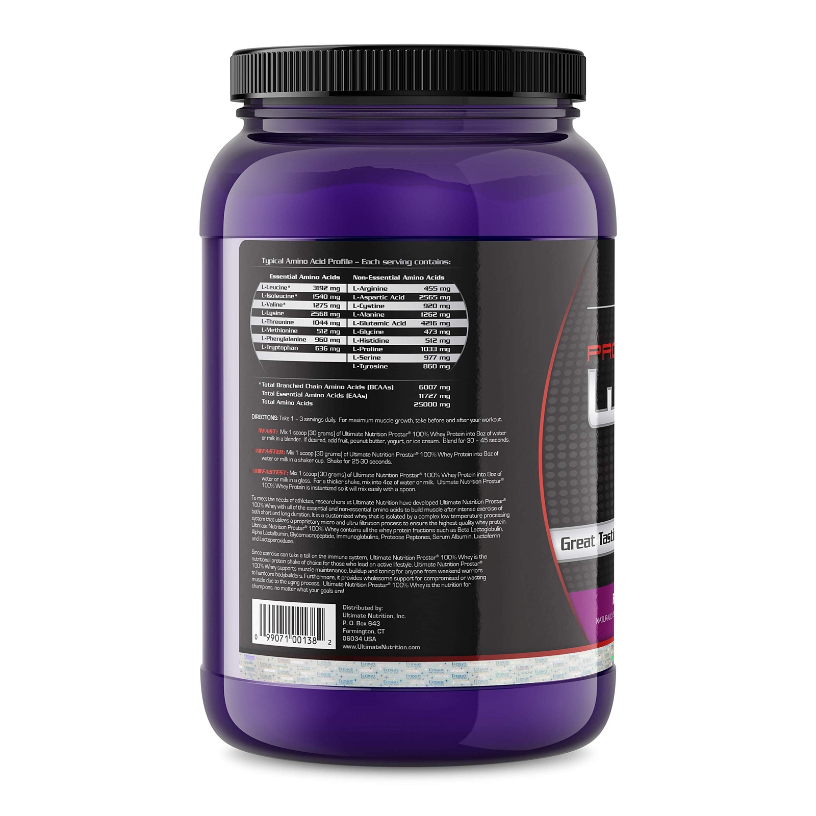 Prostar Whey Protein Powder 25 gm of Protein – 30 Servings, Raspberry, 2 lbs