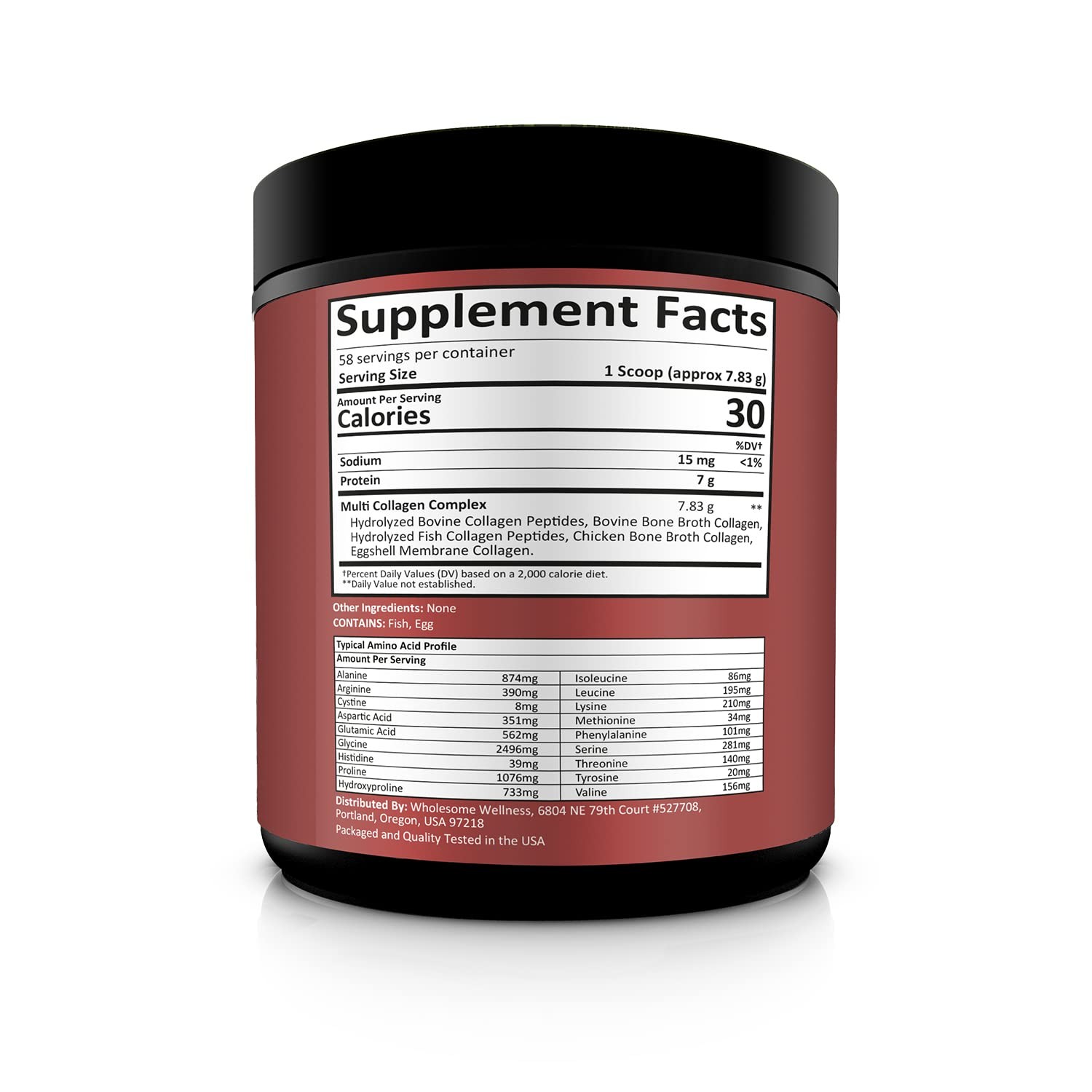 Wholesome Wellness Multi Collagen Protein Powder Hydrolyzed (Type I II III V…