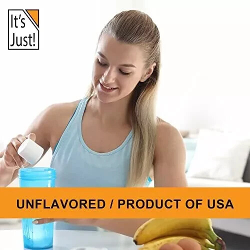 It’s Just – 100% Whey Protein Concentrate Made in USA Premium WPC-80 No Added