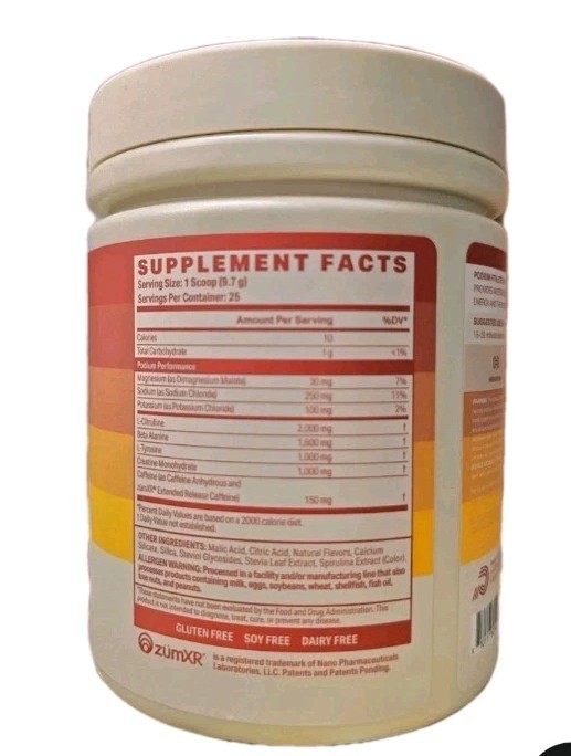 PODIUM Athlete Pre Workout Blue Raspberry Exp: 01/26 – Sealed