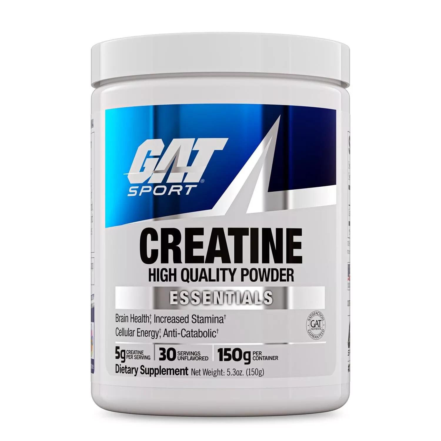GAT SPORT Creatine Monohydrate Powder Strength Brain Health Anti-oxidant Endu