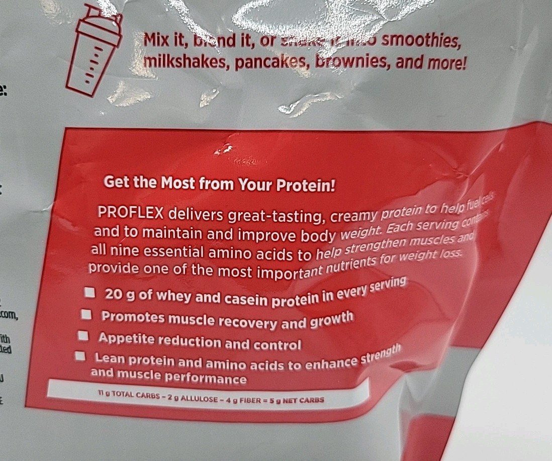 Melaleuca Proflex Protein Shake 21.69 oz Vanilla Bean 20g Protein 02/28 Exp.