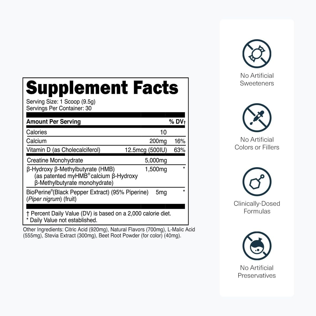 Creatine HMB Powder – Maximize Muscle Growth & Strength