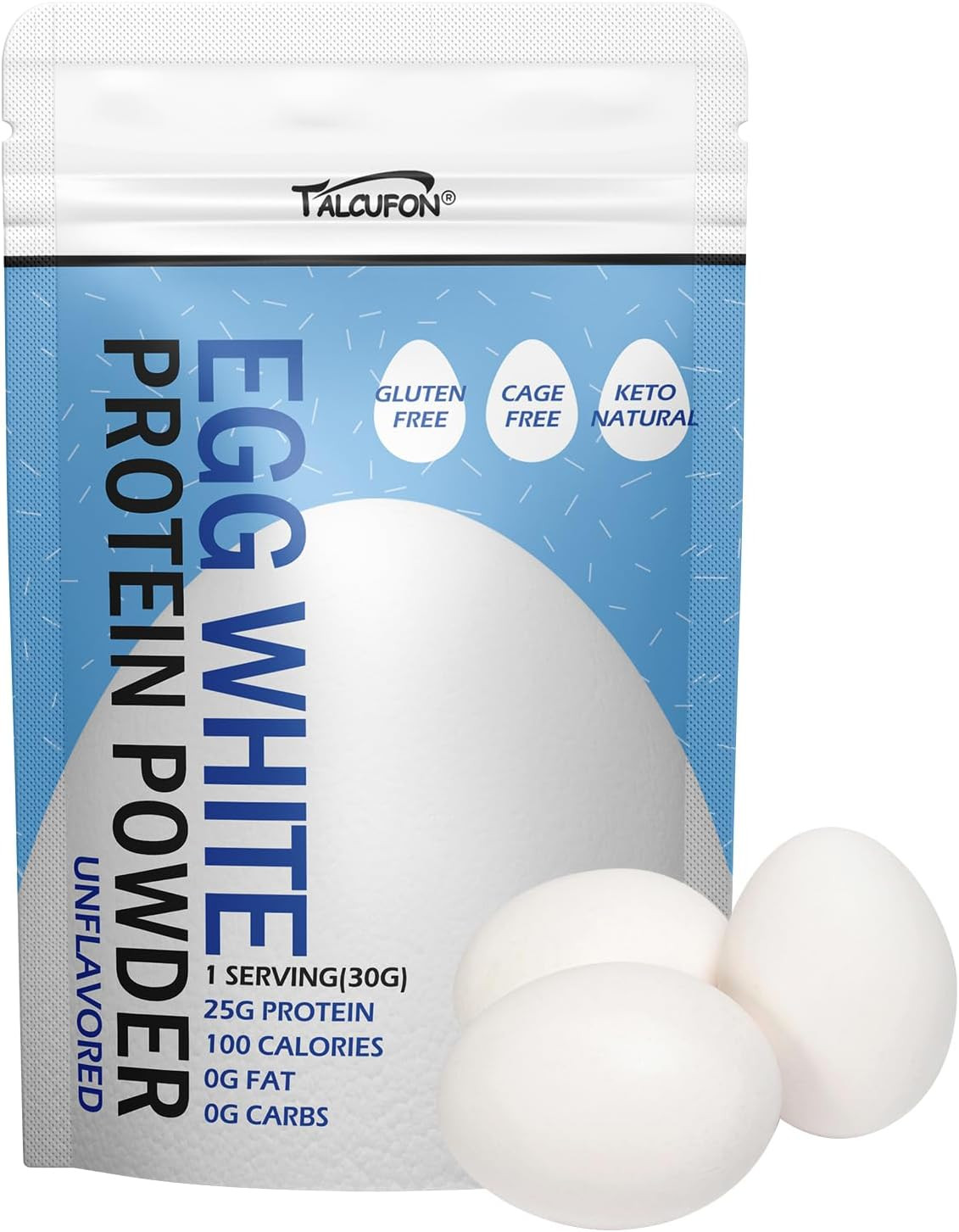 Egg White Protein Powder 8 Oz Pasteurized No Additives, High Protein, Gluten-Fre