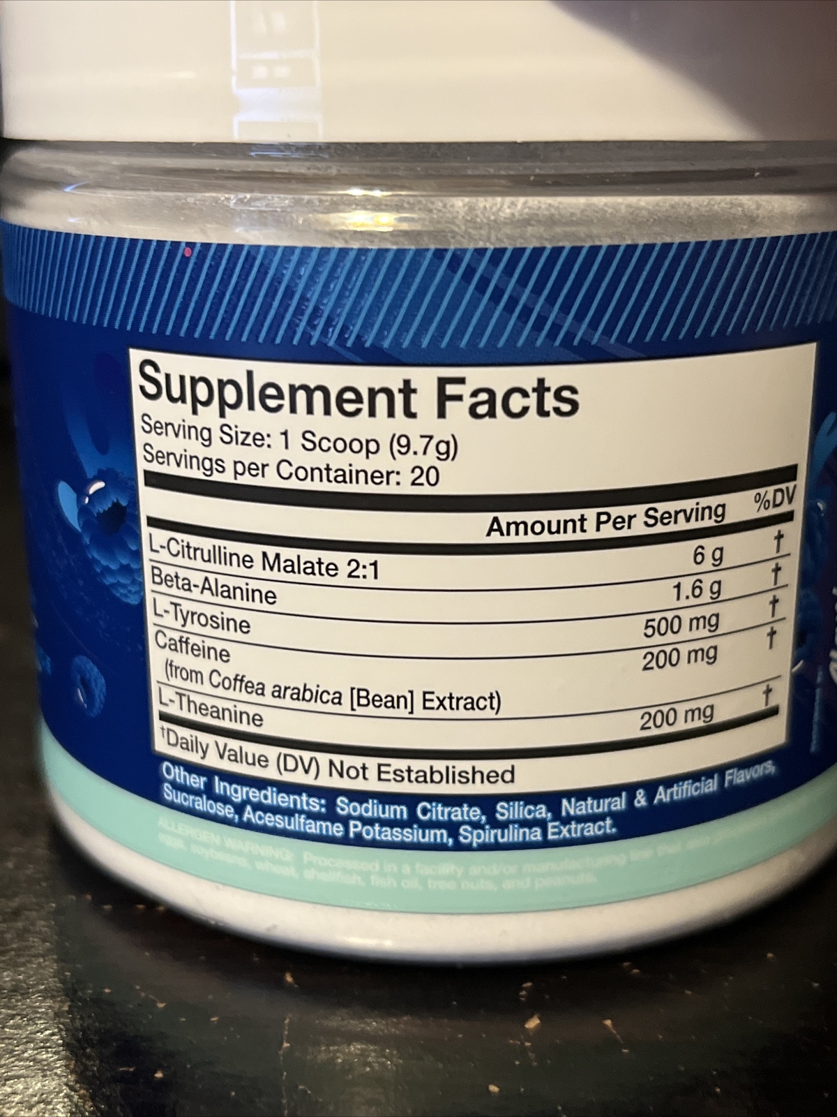 New Alani Nu Pre-Workout Powder Breezeberry 6.8oz 20 Servings Exp 07/24