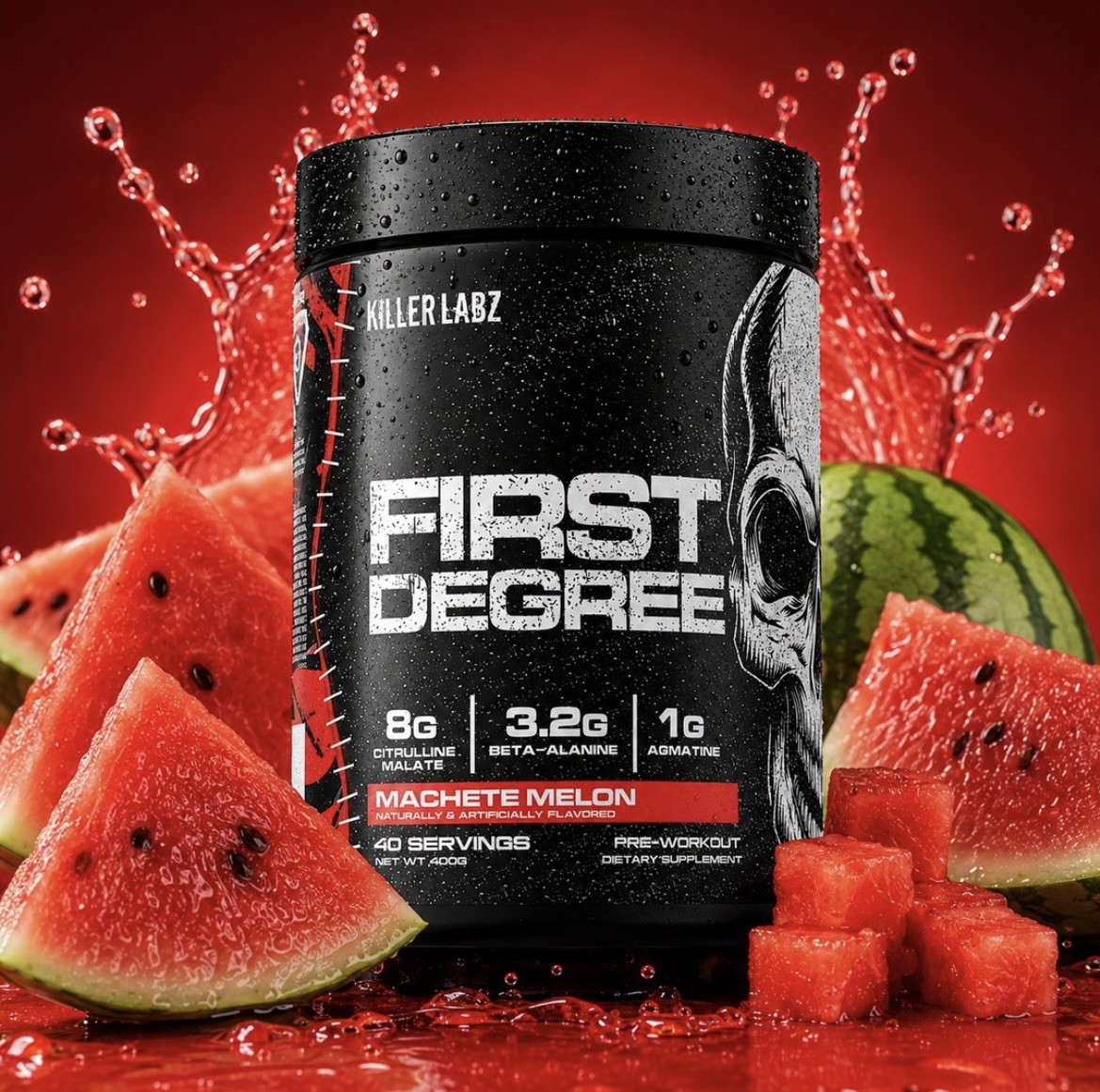 Killer Labz FIRST DEGREE High Stim Pre-Workout 2 Flavors to choose Description