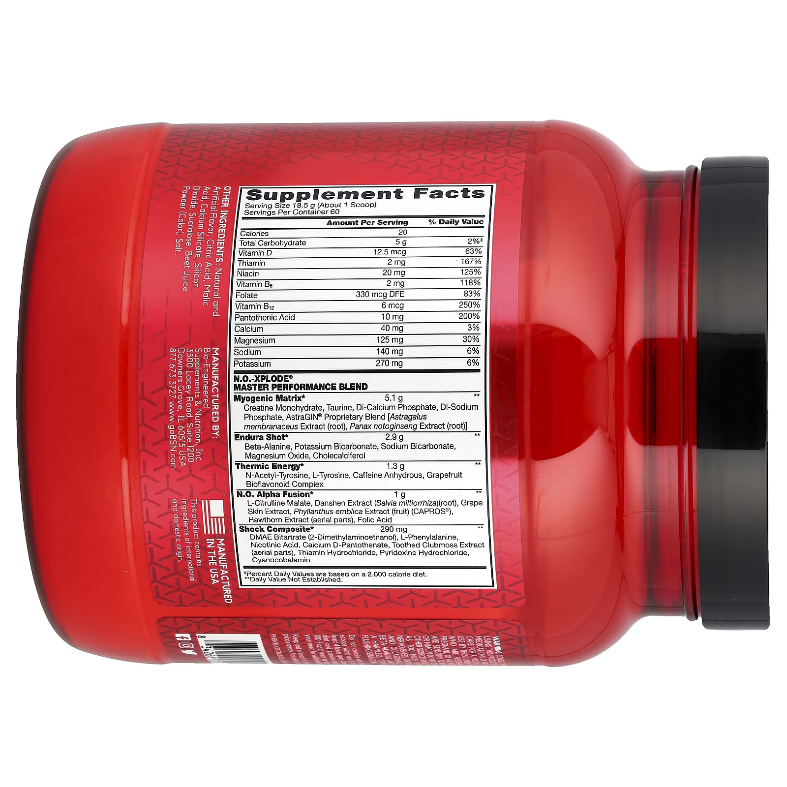 2 X BSN, N.O.-Xplode, Legendary Pre-Workout, Watermelon, 2.45 lbs (1.11 kg)