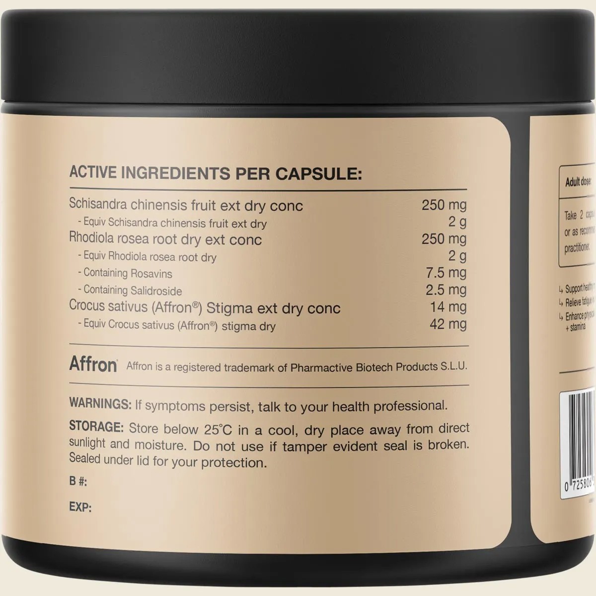 New Switch Nutrition Saffron + Rhodiola Stress Relief Formula 60 Capsules