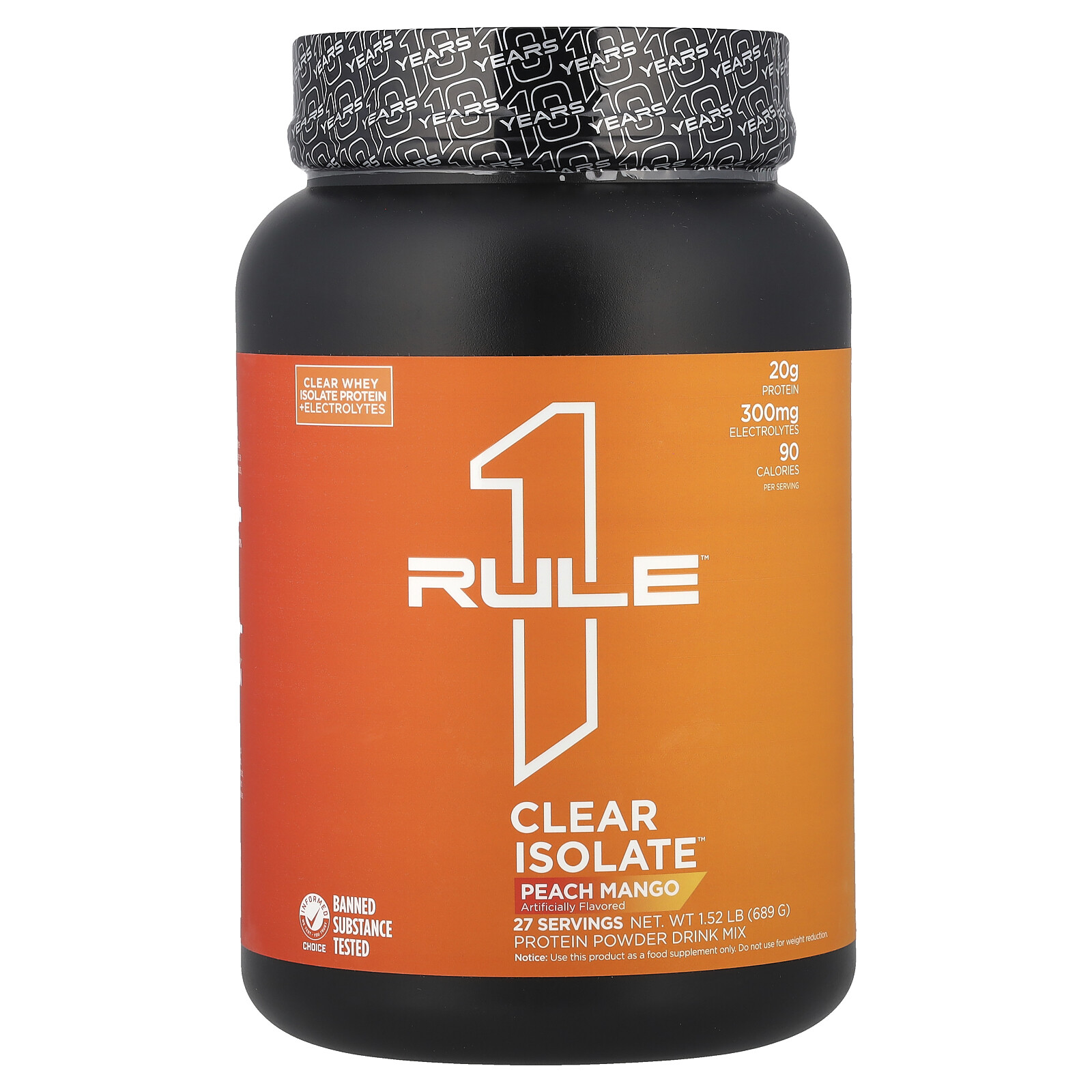 Clear Isolate™, Peach Mango, 1.52 lb (689 g)
