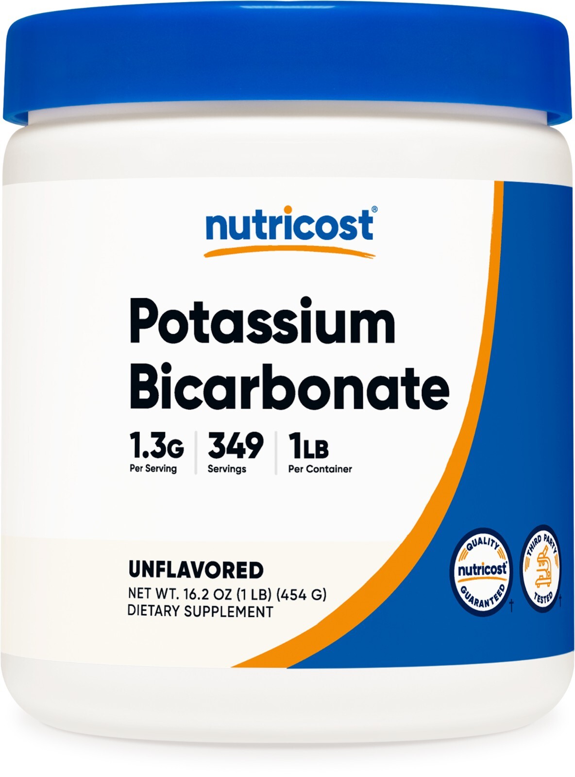 Nutricost Potassium Bicarbonate (1 LB) – 1.3G Per Serving, Non-GMO, Gluten Free