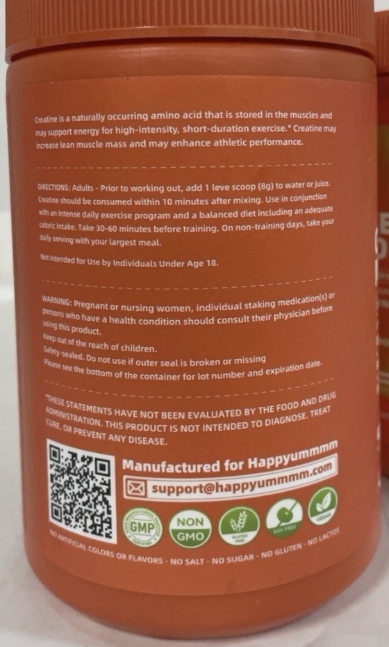 Creatine Monohydrate Powder 19 Oz Exp 5/27 Unflavored BCAA FAST SHIPPING