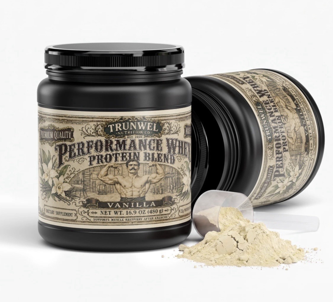 Whey Protein Blend Premium Quality Vanilla Powder Muscle Recovery 16.9 oz 480 g