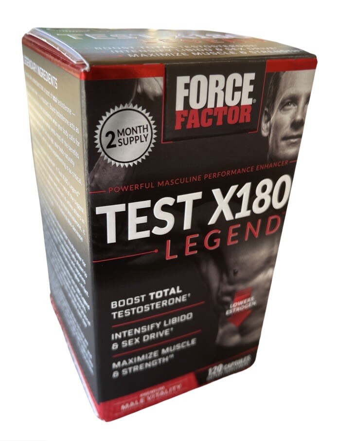 Force Factor Test X180 Legend Testosterone Booster (120 ct.) EXP:10/25