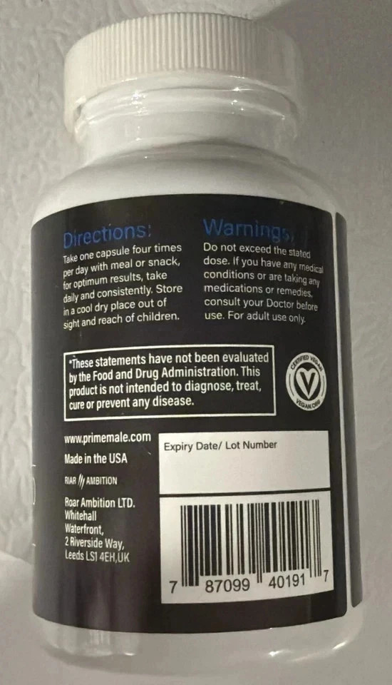 Prime Male Enhance Enhancement Virility Support Performance Boost Sexual Drive