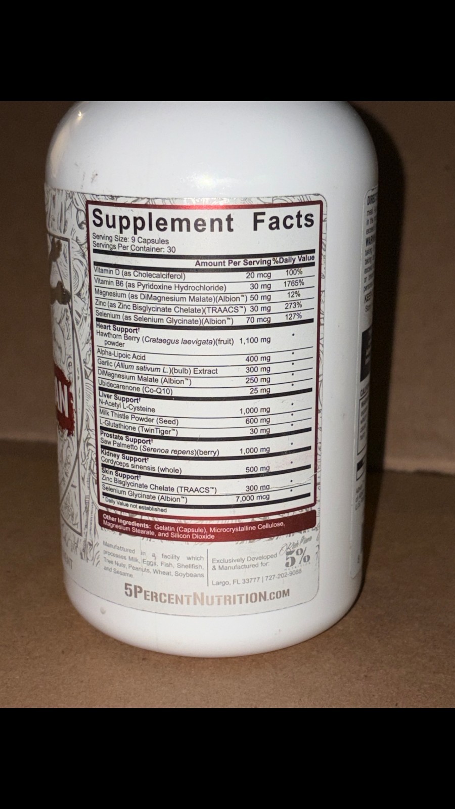 RICH PIANA 5% NUTRITION LIVER AND ORGAN DEFENDER Cycle Support 270 Capsules 3/27