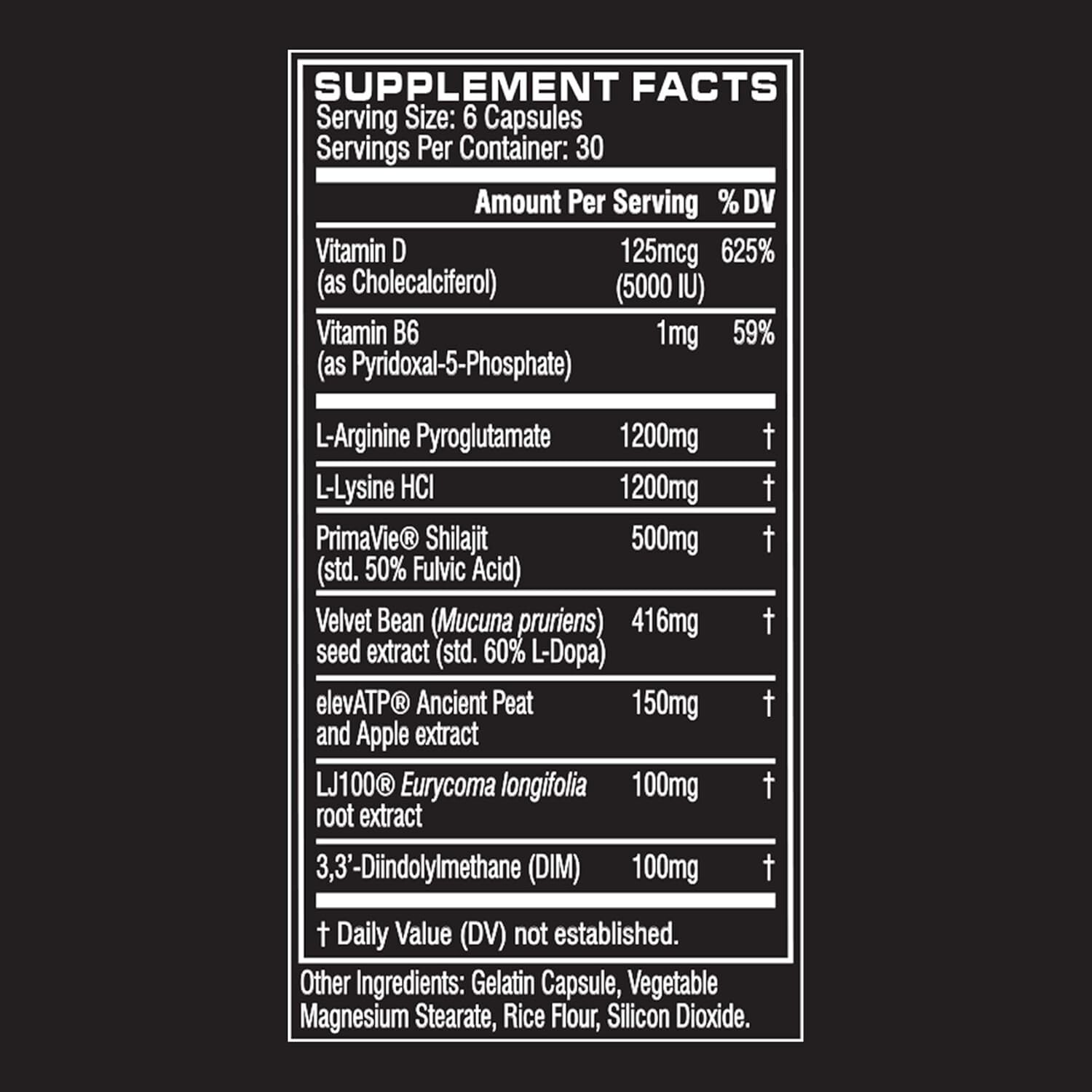 Cellucor P6 Ultimate Pills Male Enhance Boost Sexual Vital.- See Description