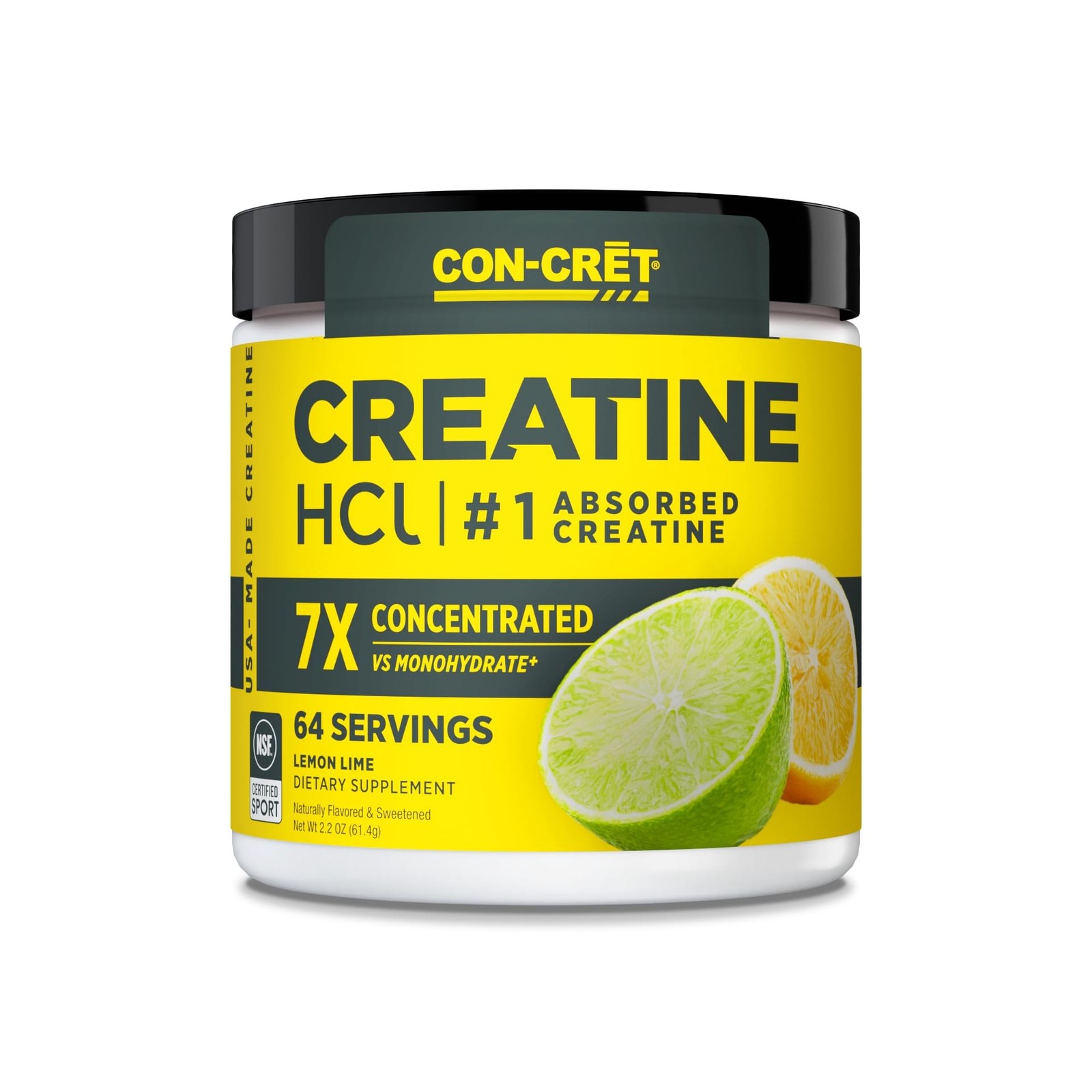 CON-CRET Creatine HCl Powder | Muscle, Cognitive, Cellular Energy Support | N…