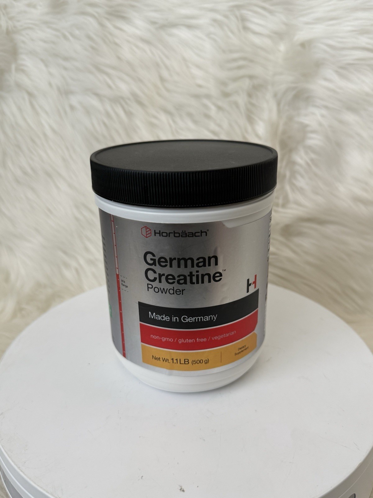 Horbäach German Creatine Powder, 1.1 LB (500 g) EXP 01/2029