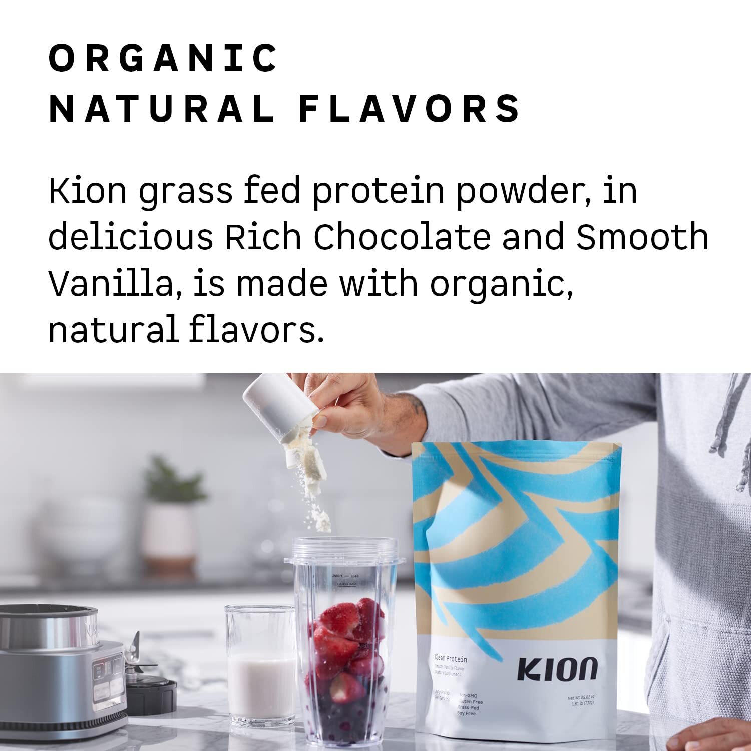 Kion Clean Protein Powder | 30 Servings Unflavored
