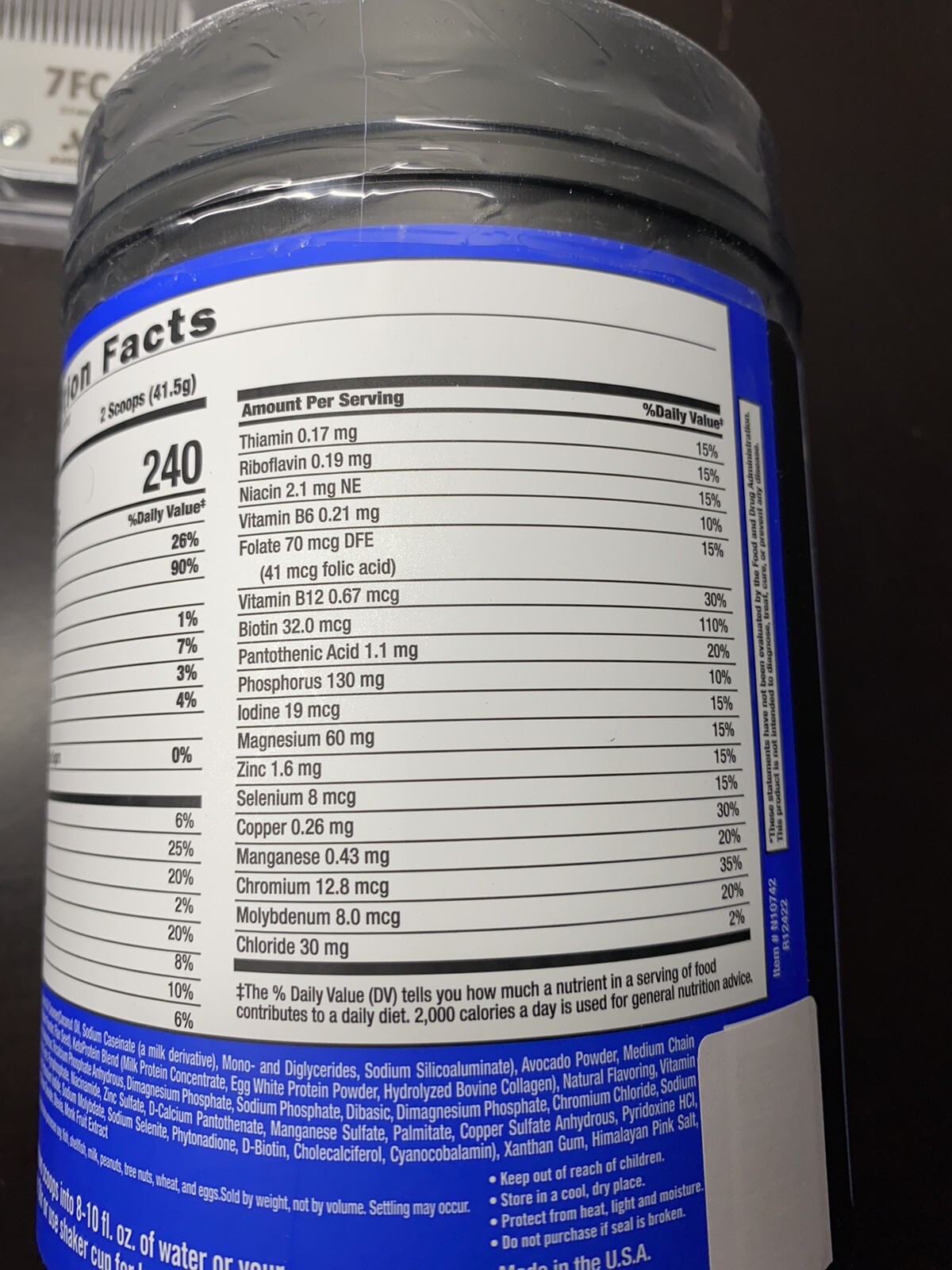 Keto Science Keto Mealshake – Chocolate Cream 20.49 oz Powder Exp/ 10-26 New!