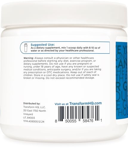 TransformHQ Creatine Powder 5g 28 Servings Unflavored