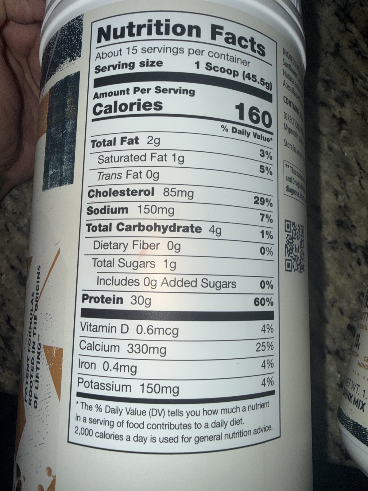 Myprotein Origin Protein Powder In The Butter Pecan Ice Cream flavor.New Sealed