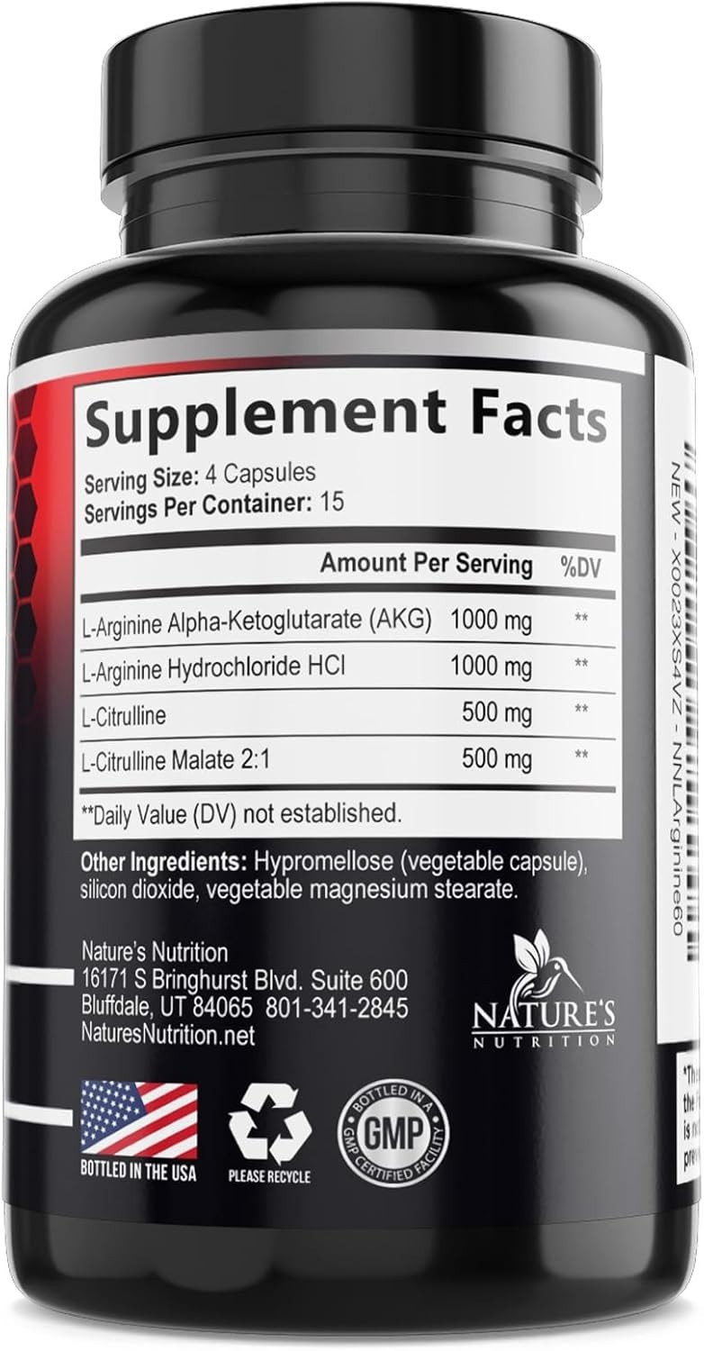 Nitric Oxide Booster Extra Strength 3000mg – L Arginine 3X Strength Nitric Oxide