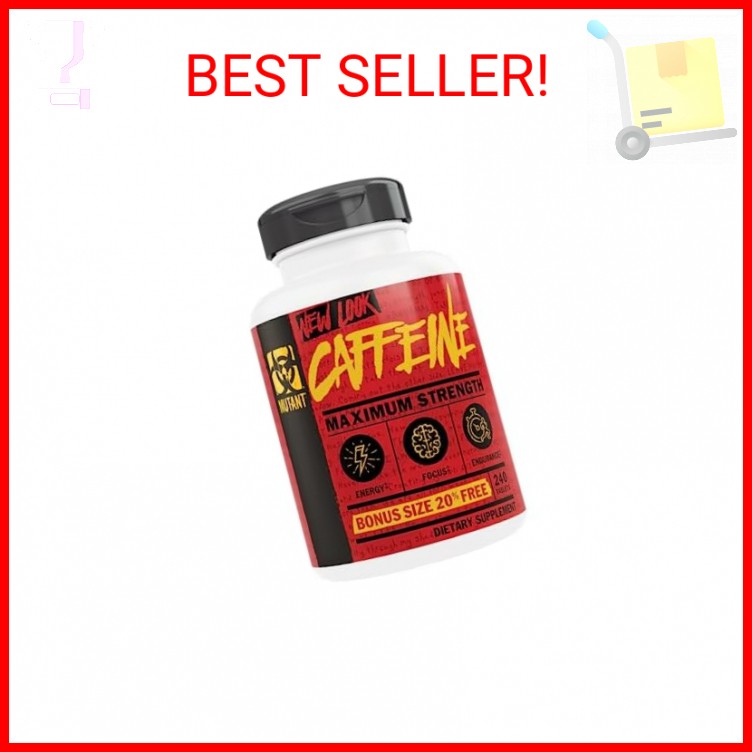 Mutant Caffeine Pills – Pharmaceutical-Grade Pure Caffeine Supplement for Boost