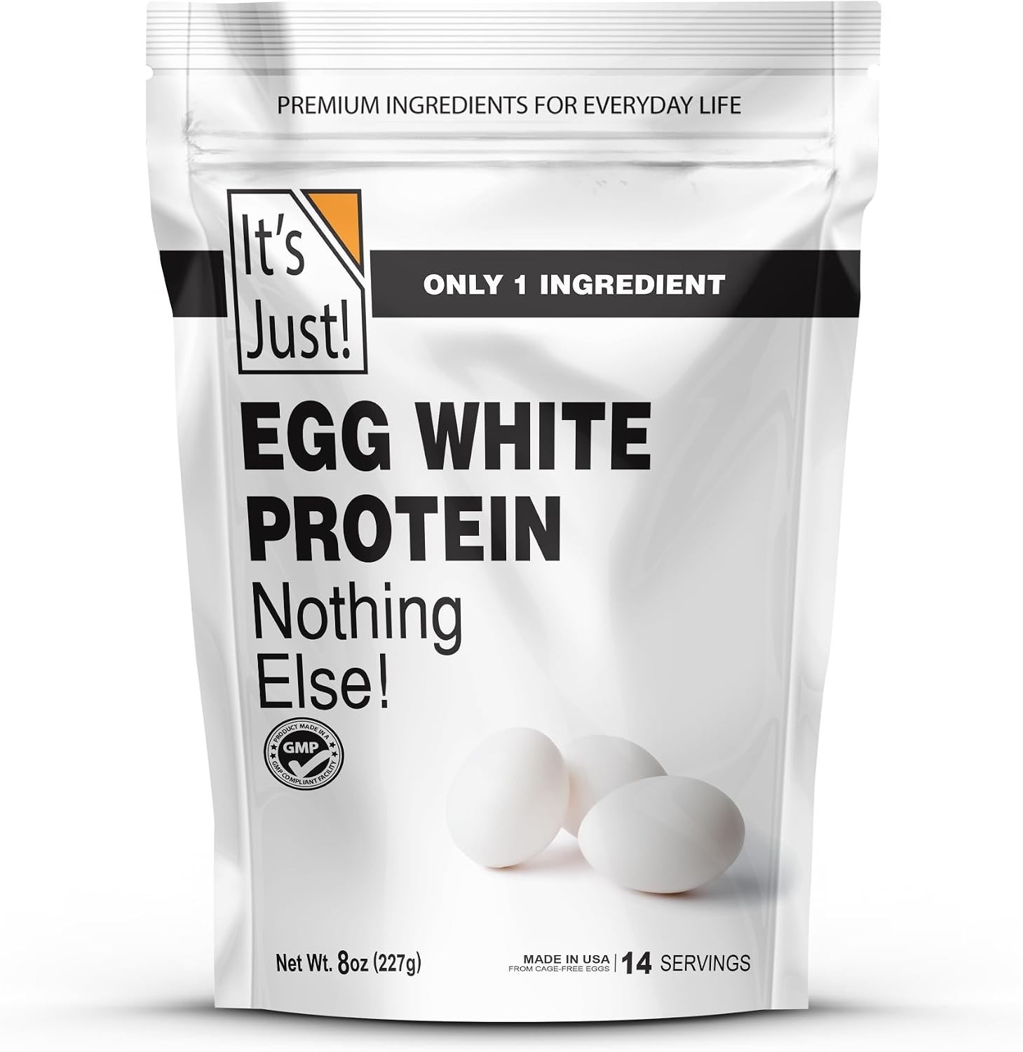 It’s Just! – Egg White Protein Powder, Made in USA from Cage-Free Eggs, Dried Eg