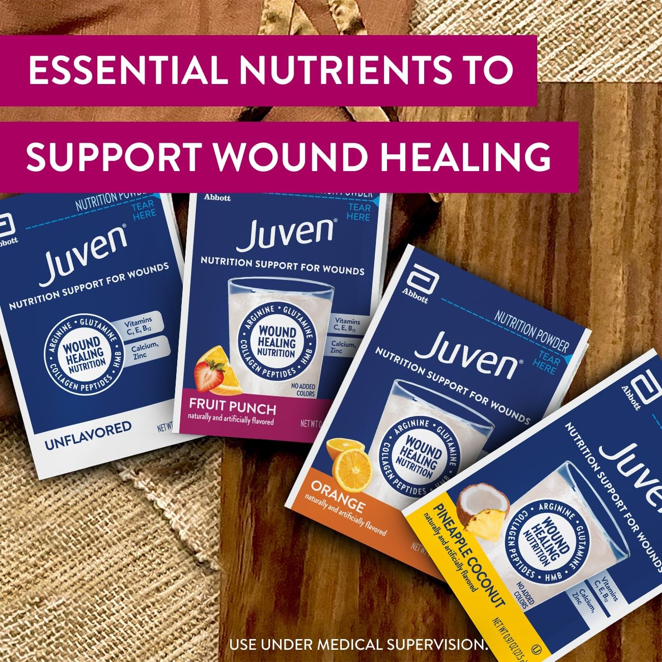 Juven Therapeutic Nutrition Drink Powder Including Collagen 30 Count