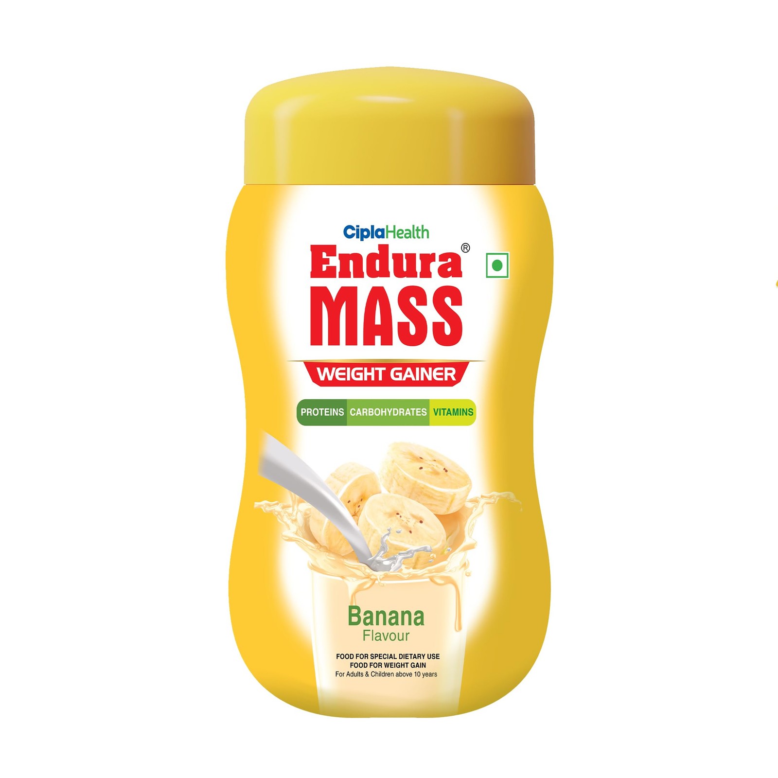 Endura Mass Weight Gainer Powder 500g Banana Flavour | Unique blend of 3 Sour…