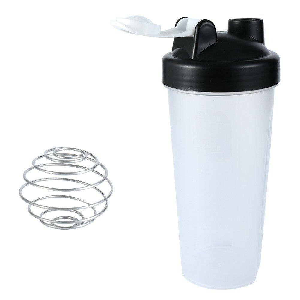Shaker Bottle 24oz (Americas Blender) Mixer For Protein Shake & Smoothie, Black