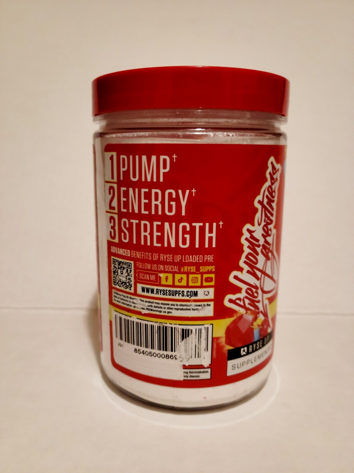 RYSE Supplements Loaded PRE High Stim Pre-Workout Pump Energy Strength 30 Serves